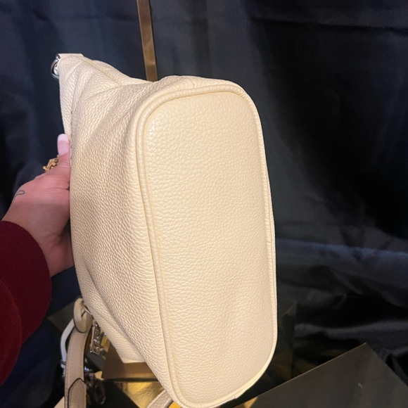 Steve Madden Beige Crossbody in Pastel Yellow with Silver Accents - Picture 13 of 15